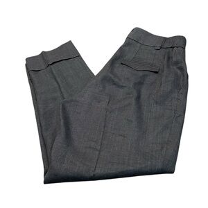 PESERICO flax and wool blend trousers